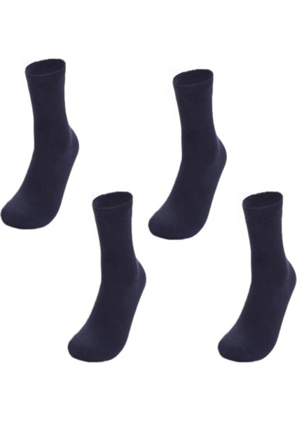 Erkek Lacivert Organic Socks 4 Adet Bambu Çorap