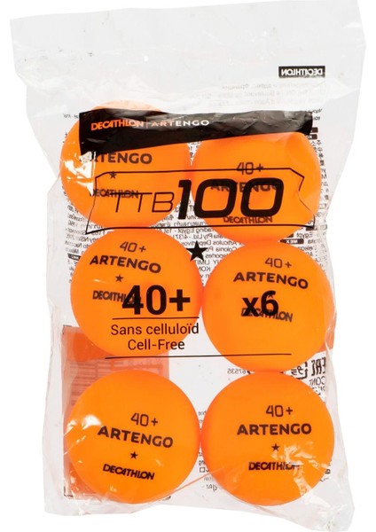 Pongori Masa Tenisi Topu - 6'lı - Turuncu - TTB100* 4 fiyatları