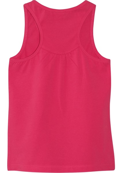 Koyu Fuşya Basic Kız Çocuk Arka Büzgülü Yüzücü Atlet fiyatları