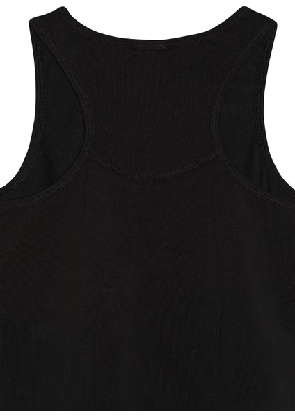 Siyah Basic Kız Çocuk Arka Büzgülü Yüzücü Atlet modelleri