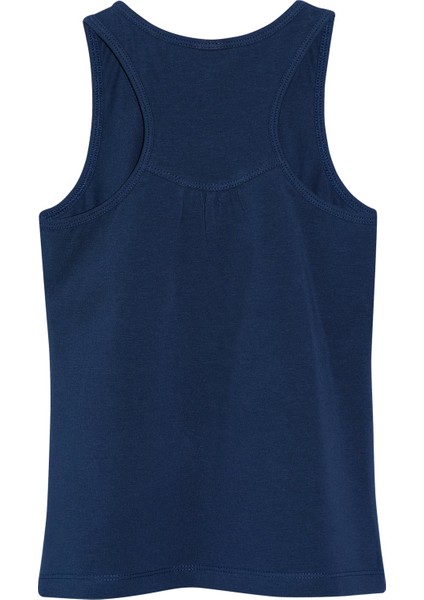 Açık Lacivert Basic Kız Çocuk Arka Büzgülü Yüzücü Atlet fiyatları