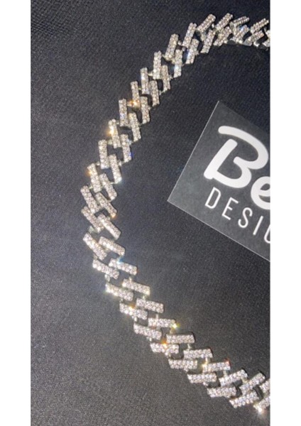Cuban Chain Iced Out Taşlı Kolye fiyatları