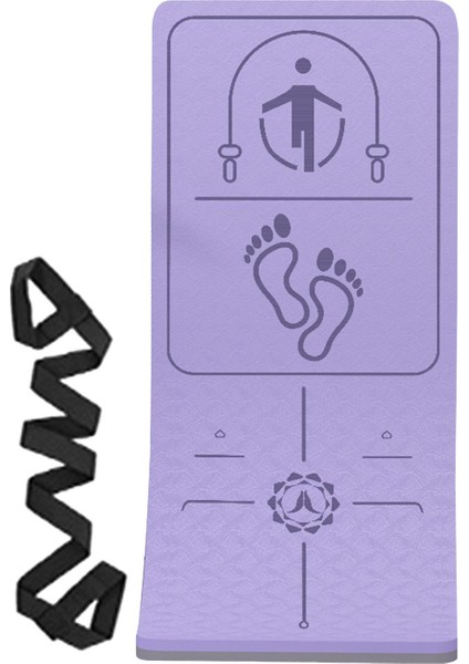 Atlama Ipi Mat Atlama Ped Fitness Flip Non Yoga Mat Egzersiz Açık Hava Menekşe (Yurt Dışından)