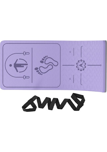 Atlama Ipi Mat Atlama Ped Fitness Flip Non Yoga Mat Egzersiz Açık Hava Menekşe (Yurt Dışından)