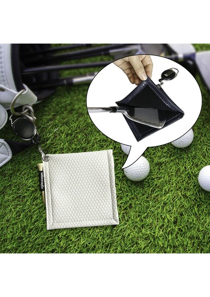 Pu Golf Topu Temizlik Havlu Golf Kulübü Kafa Silme Bezi, Egzersiz Sporu Beyaz (Yurt Dışından) fırsatları