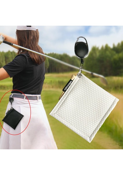 Pu Golf Topu Temizlik Havlu Golf Kulübü Kafa Silme Bezi, Egzersiz Sporu Beyaz (Yurt Dışından) indirimleri