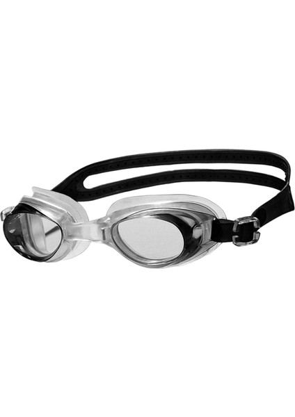 Kulak Tıkaçları ile Yüzme Gözlükleri Sızdırmaz Ayarlanabilir Sis Yüzme Gözlükleri Siyah (Yurt Dışından)