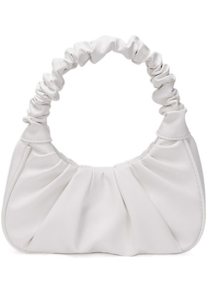 Yeni Kadın Bulut Pileli Omuz Çantası (Yurt Dışından)