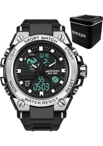 Erkek Saat Sanda 739 Su Geçirmez Şok Relogio Masculi (Yurt Dışından)