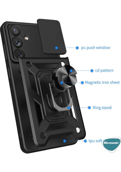 Samsung Galaxy M14 Kılıf Impact Resistant Siyah