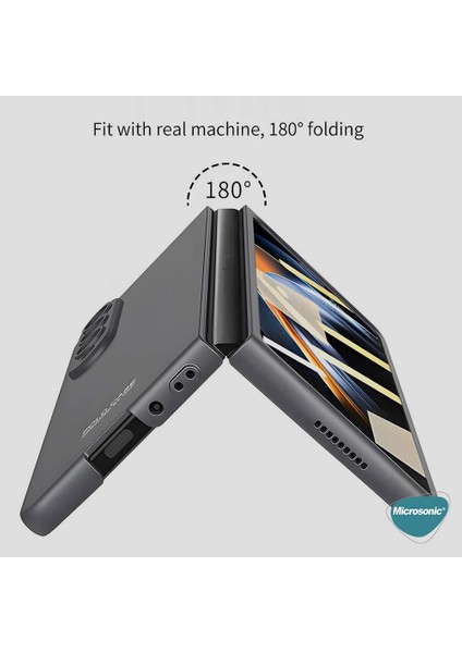 Samsung Galaxy Z Fold 5 Kılıf Shape Hard Cover Siyah