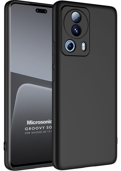 Xiaomi Mi 13 Lite Kılıf Groovy Soft Siyah