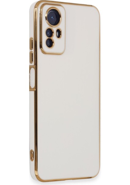 Xiaomi Redmi Note 12S Kılıf Olive Plated Beyaz