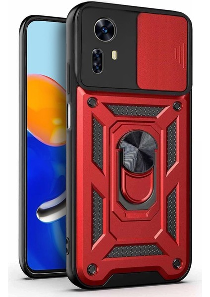 Xiaomi Note 12S Kılıf Impact Resistant Kırmızı