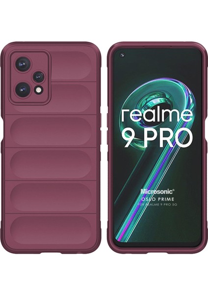 Realme 9 Pro 5g Kılıf Oslo Prime Bordo
