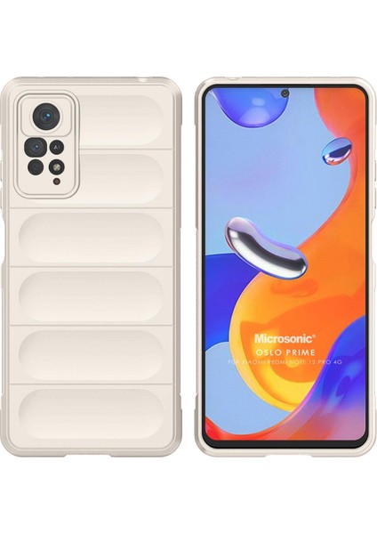 Xiaomi Redmi Note 12 Pro 4g Kılıf Oslo Prime Beyaz