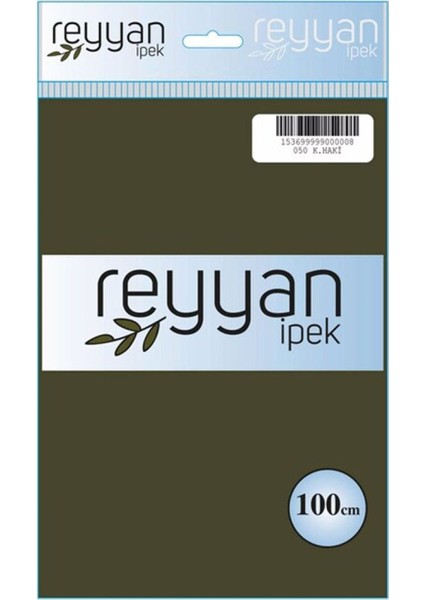 Reyyan Düz Renk Poşetli Yazma  - Renk-50 - K.haki -21