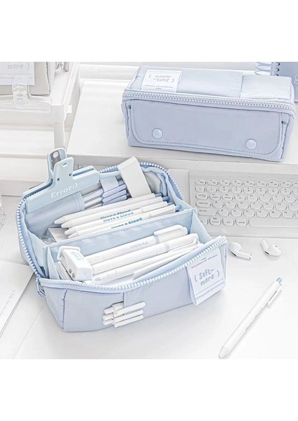 Öğrenci Pen Bagi Yeni 3D Yaratıcı Basit ve Büyük Kapacite Pen Bagi (Yurt Dışından) modelleri