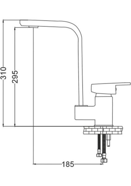 Elit Mix Yüksek Gövdeli Kare Eviye Mutfak Bataryası EL245 fiyatları