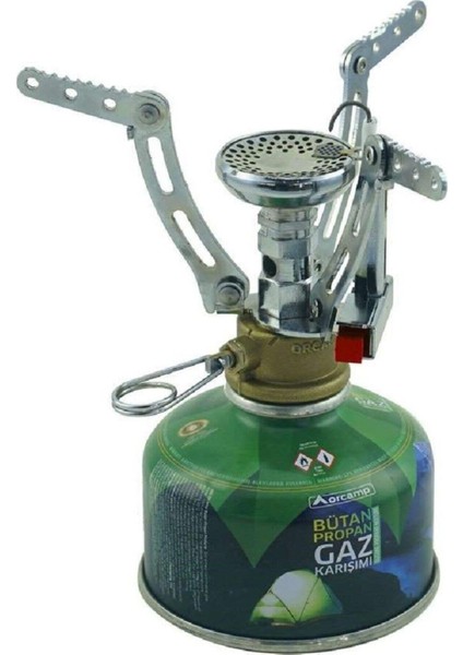 Orgaz Çakmaklı Mikro Cep Ocak + Kamp Gaz Kartuşu 450 gr Set - KTS450 + CK194