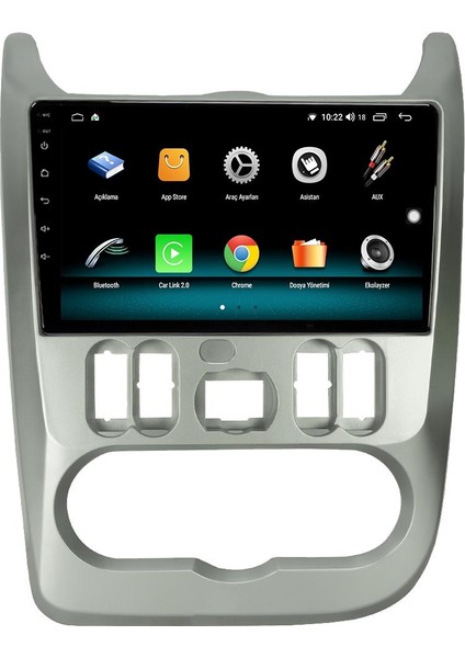Dacia Duster Android 10 Multimedya Carplay 2gb Ram + 32GB HDD Navigasyon Ekran indirimleri