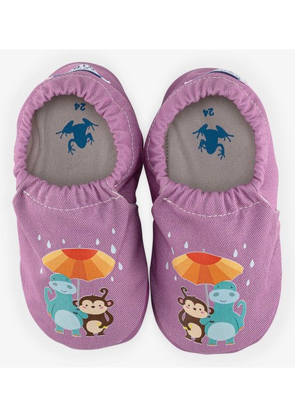 Umbrella Flower Hyper Mor Menekşe Barefoot Akıllı Patik