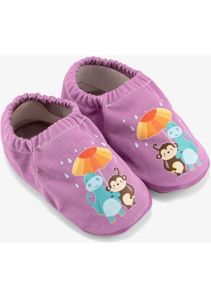 Umbrella Flower Hyper Mor Menekşe Barefoot Akıllı Patik