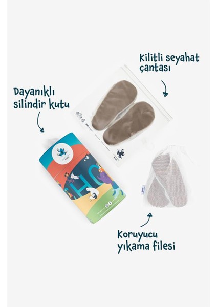 Recycled Canvas Hyper Eco Beyaz Barefoot Patik