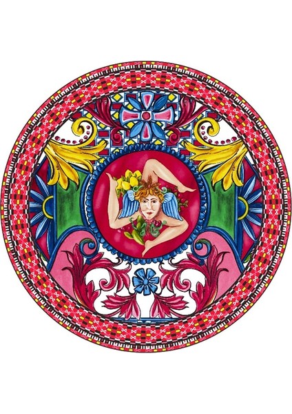 Metaverse 3 - 6 Kişilik Seramik Çay Tabağı