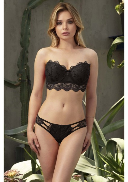 Nurteks 4584 Destekli Straplez Sütyen Takım