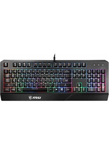 Msı Gg Vıgor GK20 Tr Gamıng Keyboard Raınbow Arka Aydınlatma Antıghostıng Membran Sıvı Dokul