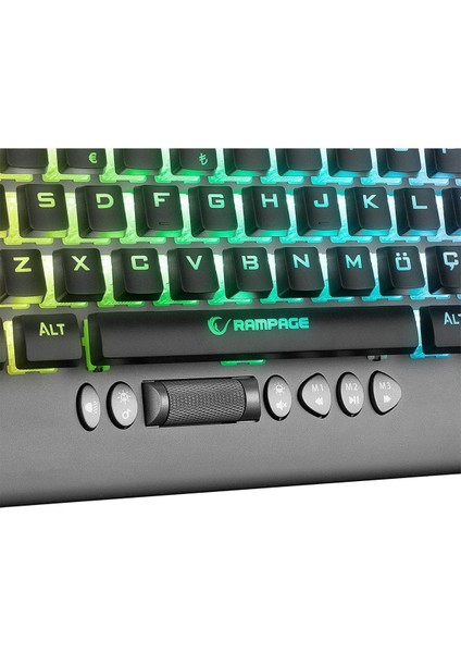 KB-R211 Prime Rgb Backlight Kristal Red Switch Mekanik Gaming Oyuncu indirimleri