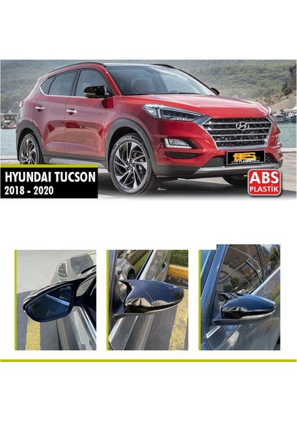 Hyundai Tucson Batman Yarasa Ayna Kapağı Piano Black / 2018 - 2020