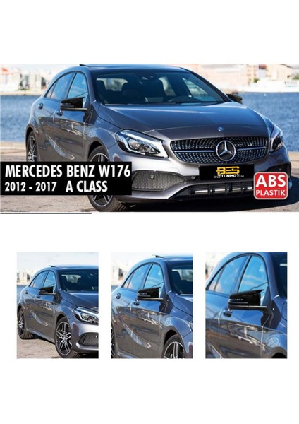Mercedes A Class W176 Batman Yarasa Ayna Kapağı Piano Black / 2012-2018