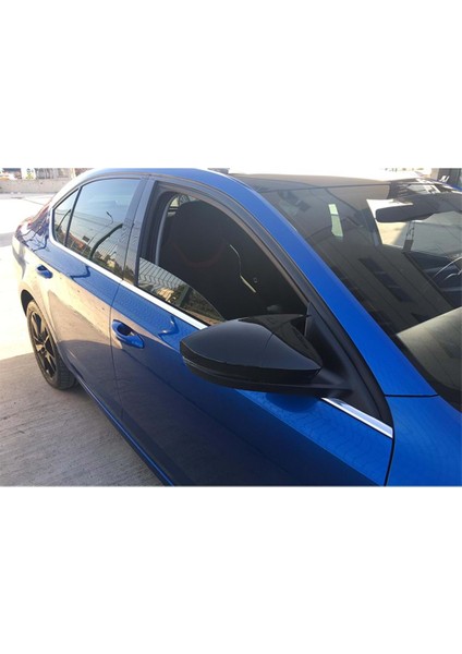 Skoda Octavia Mk3 Batman Yarasa Ayna Kapağı Piano Black / 2013-2020 modelleri