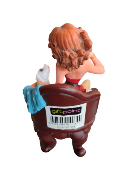 El Boyama Renkli Polyester Köpekli Bayan Biblo indirimleri