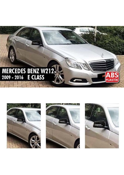 Mercedes E Class W212 Batman Yarasa Ayna Kapağı Piano Black / 2009-2016
