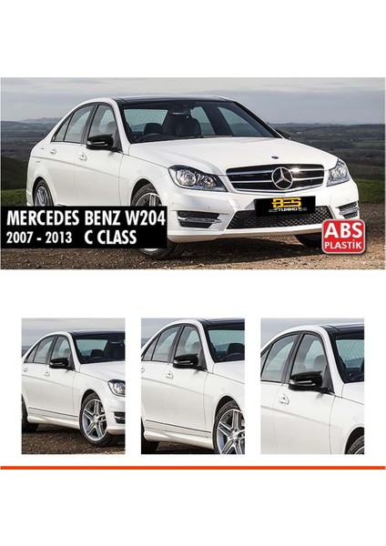 Mercedes W204 Batman Yarasa Ayna Kapağı Piano Black / 2007-2014