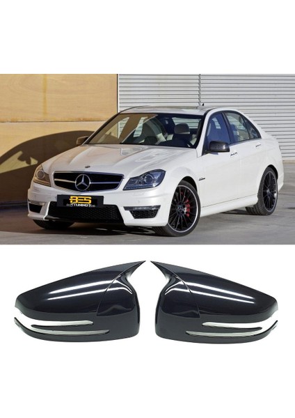 Mercedes W204 Batman Yarasa Ayna Kapağı Piano Black / 2007-2014 fiyatları