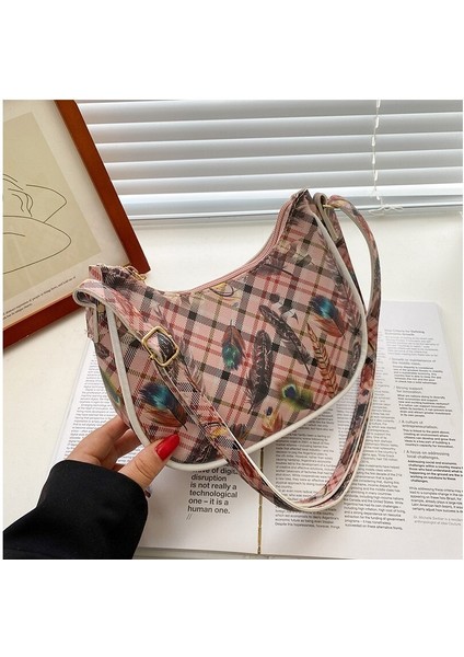 Bayan Çok Fonksiyonlu Baskılı Omuz Çantası (Yurt Dışından)