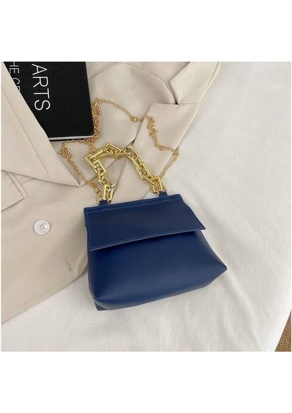 Yaratıcı Yazarlık Kadın Çanta Şık Omuz Çantası Çakıl Taşlı Zincir Çanta (Yurt Dışından)