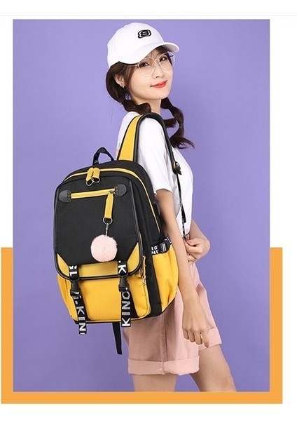 Su Geçirmez USB Bağlantı Noktalı Okul Sırt Çantası (Yurt Dışından) fırsatları