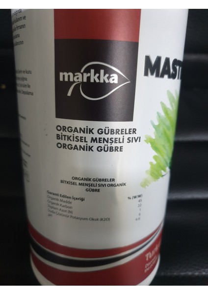 Master 26 Bitkisel Menşeli Sıvı Organik Gübre %45 Organik Madde-%22 Organik Karbon 1 Lt Tüm Bitkilere Özel Köklendirici , Toprak Düzenleyici fiyatları