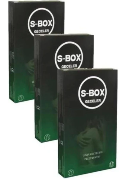 S Box Geceler Prezervatif 36LI