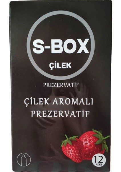 Çilek Aromalı Prezervatif S-Box Feel Condom 36 Adet