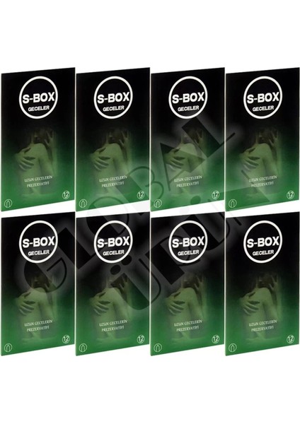 S Box Prezervatif Etkili 8 Kutu 96 Kondom
