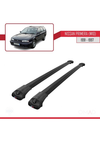 Nissan Primera (W10) 1991-1997 Arası ile Uyumlu Ace-1 Ara Atkı Tavan Barı Siyah