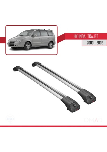 Hyundai Trajet 2000-2008 Arası ile Uyumlu Ace-1 Ara Atkı Tavan Barı Gri modelleri