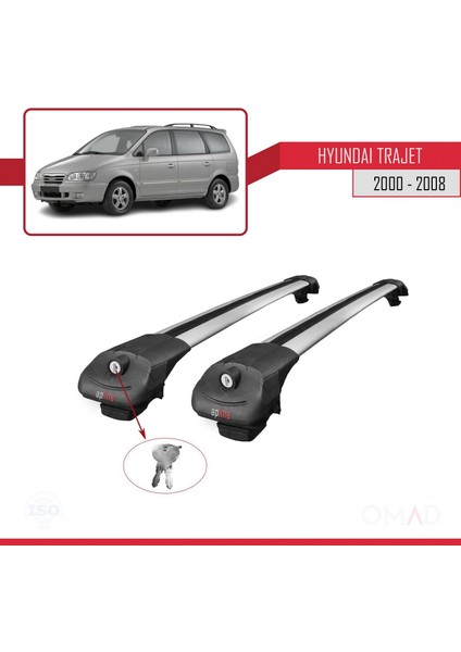 Hyundai Trajet 2000-2008 Arası ile Uyumlu Ace-1 Ara Atkı Tavan Barı Gri fırsatları