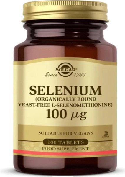 Selenium 100 Mcg 100 Tablet